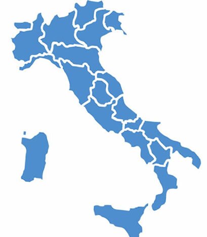 Cartina geografica dell'Italia